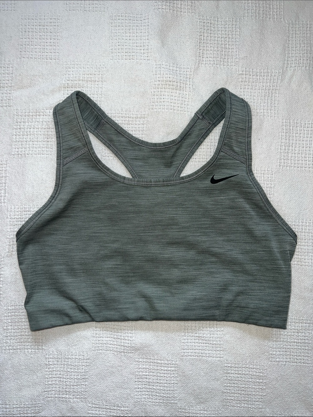 Nike Olive Green Racerback Performance Sports Bra